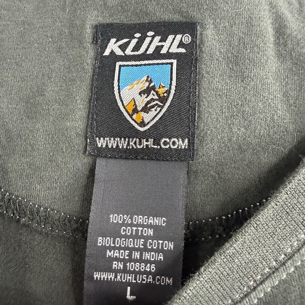 Kuhl Base Layer Shirt Men's Size Large Green Long Sleeves - Picture 4 of 6